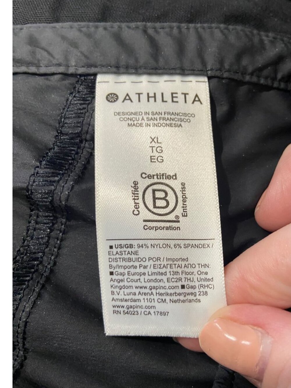 Athleta Rise Pants Black Size XL Wind Pants Athletic Gym Workout Athleisure Cute - Picture 4 of 15
